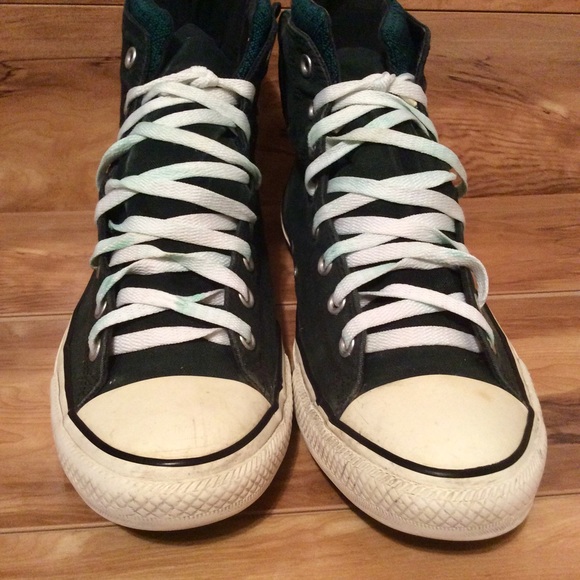 Converse Allstar Hi Tops Green/White Men 12/Wo 14 - Picture 2 of 7